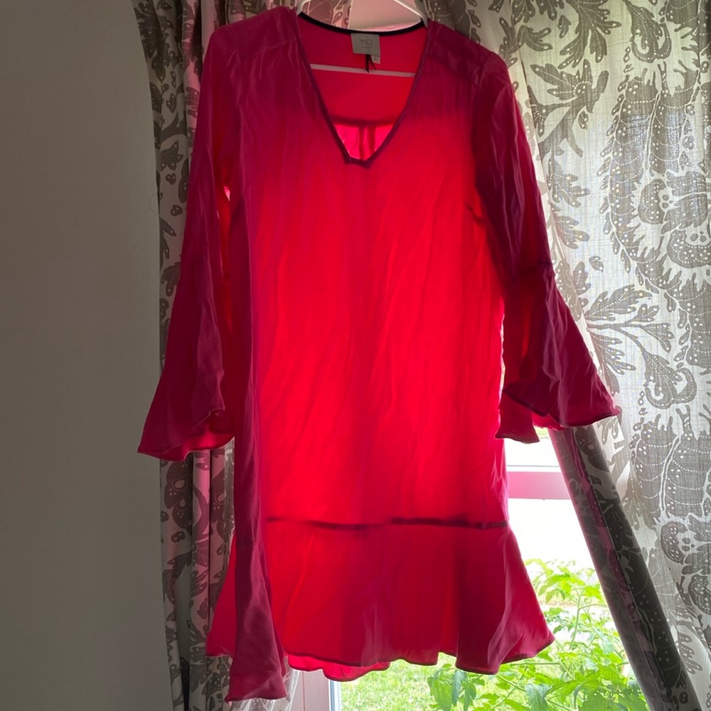 Fun Anthropologie dress will need to be steamed but only worn twice
